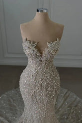 Gorgeous Pink Sequined Sleeveless Prom Dress With Slit